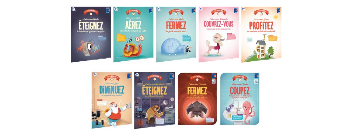 HERAULT ENERGIES ECOGESTES 9 AFFICHES